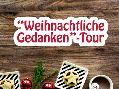 &quot;Weihnachtliche Gedanken&quot;-Tour - Kakao mit Marshmallow-Schneemann und weihnachtliche Plätzchen